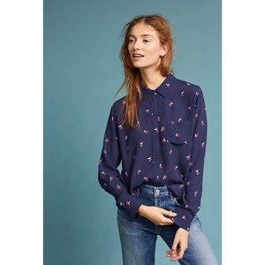 NWT Anthropologie rails cherry print blouse